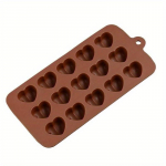 Silicone Romantics 15 heart-shaped Mini Cake Mold For Chocolate Desserts Pudding Baking Cakes Decorating Tool Molds Pan