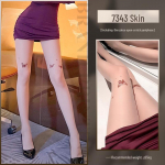 Feimu Millennium liblikamustriga avatud jalgeosaga sukkp&uuml;ksid, seksikas nahatoon, l&auml;bipaistvad, 50-pakiline pesu One Size