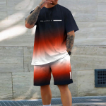 Trendikas suvine vabaaja riietus, sobib ka sportlike l&uuml;hikeste varrukatega 2024. aasta uute meeste S &uuml;lisuure lahtise kiirelt kuivav suve&uuml;likond S