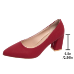 Naiste kingad Madalad naiste k&otilde;rged kontsad Mood Plus Size Solid Kontor ja karj&auml;&auml;r Seksikad terava varbaga kontsad naised 38