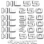 ABS Auto Pagasiruumi T&auml;hed Embleem M&auml;rk Kleebised Kleebis Mercedes Benz ML Klass ML320 ML350 ML400 ML450 ML55 W164 W166 4MATIC ML 320 h&otilde;be