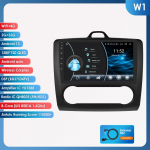 Ossuret 2din Androidi Autoraadio Ford Focus 2 2004 - 2011 Exi Auto jaoks Multimeedia Video M&auml;ngija GPS Nav Peaseade Carplay Intelligentne 4G WIFI W1 B 8Core 2G 32G
