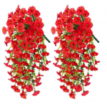 2 tk Kunstlikud rippuvad petuunia lilled UV-kindlad kunstlilled korduvkasutatavad simuleeritud petuuniad &otilde;ues pidulike pulmapeo kaunistuste jaoks