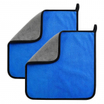 2tk Mikrofiiber puhastusr&auml;tik Paks pehme kuivatuslapp Autopesur&auml;tikud Kahekihilised puhastuslapid 30cmx30cm 30x40cm 30x60cm 30x30CM roosa