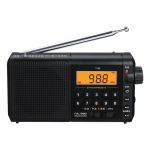 Kaasaskantav DSP-raadio FM AM SW-tundlik SDR-vastuv&otilde;tja, LCD-ekraan-uudised, sport, muusika, vanaaegse raadio eakate kingitus must