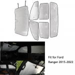 Ford Ranger 2015-2024 Auto Akna P&auml;ikesesirmid Visorid T&auml;iskomplekt UV-Blokeeriv Kate 6tk CHINA