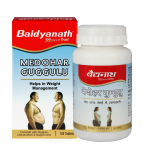 Baidyanath Medohar Guggulu Tabletid, rikastatud Guggulu, Chitrakmooli ja Nagarmothaga - 120 tabletti