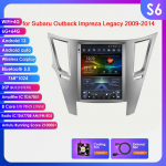 Ossuret 9.7 Android 13 Traadita Carplay Subaru Outback Impreza Legacy 2009-2014 jaoks GPS-i Stereo Autoraadio Intelligente Multimeediapleier 4G BT 2 Din S6 8Core 6G 64G