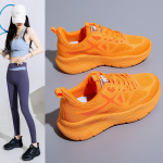 Naiste tossud moes vikerkaarev&auml;rvilised platvormkingad vabaaja jalutusk&auml;igukingad mugavad kerged v&auml;listingimustes naiste vulkaniseeritud kingad 39 oranž