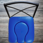 Voodi k&otilde;rvale paigutatav potitool Istmepadi T&otilde;stetud WC Paks k&auml;snaga polsterdatud Du&scaron;ik&auml;rudele sinine