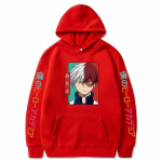 Anime Figure My Hero Academia Hoodie Shoto Todoroki Graafiline pikkade varrukatega meeste kampsun, Pullover Unisex Uued &uuml;lisuured t&auml;navar&otilde;ivaste kapuutsid S