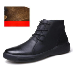 Ehtne Nahk Meeste Saapad Retro Mootorratturi Saapad Meestele Chelsea Saapad Soojad Meeste Pahkluusaapad T&ouml;&ouml;kindlad Vabaaja Saapad Zapatos Hombre 44 must
