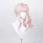 Kvaliteetne Akiyama Mizuki Cosplay Parukas Heleroosa Krussis Klipsiga Pats Heat Resistant S&uuml;nteetiline Juus Amia Wigs One Size