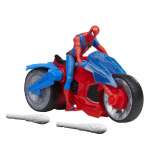 Hasbro Marvel Web Blast 4-tolline tegevus 2 projektili m&auml;ngukomplekt alates 4-aastastele F6899 Ehtne toode &Auml;mblikmehe tsikkel, (10 cm) figuur, s&otilde;iduk, punane