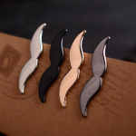 Mood Mehed Mees Prantsuse Habe Vuntsid S&auml;rk Kott Lipsuklambrid Kuldne H&otilde;bedane Vintage Meeste Lipsuklambrid gold