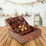 Shriji Crafts STEM Ajur&uuml;nnakute Pusle Komplekt, 9 Puidust Mehaanilist Puslet,