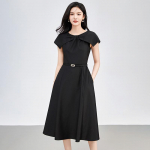 Elegantne prantsuse moega varrukateta kitsas kleit Small must