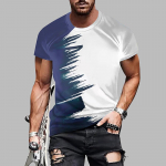 Uus Suvine Meeste Mood T-s&auml;rk Isikup&auml;rane Mitmek&uuml;lgne Tr&uuml;kiga Meeste T-s&auml;rk Topp XS sinine