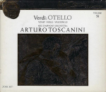 CD TOSCANINI, VINAY, NELLI; VALDENGO - Verdi: Otello GD60302 RCA Victor Kuld 1991 Saksamaa Klassikaline Kasutatud