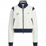 Adidas Originals Retro Treeningjakk Sportlik Klubi Vintage V&auml;rviplokk Kootud Krae Jakk Naiste Jakk Han-Jade-Valge JM8022 S