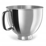 1 tk roostevabast terasest kauss Kitchenaid Classic & Artisan seeria 4,5-5 QT kallutatava peaga mikserile 304 roostevaba teras n&otilde;udepesumasinas pestav none