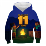 2025 Uued Minecrafti Pop Kapuutsid Lastele T Kapuuts Kawaii Zombi Multikas Poiste ja T&uuml;drukute Topid Riided 4 5 6 7 8 9-14 Aastastele 7-8 Years