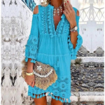 Kevadsuvine naiste kleit Temperament Elegant Fashion Sweet Lady Kleidid 2XL