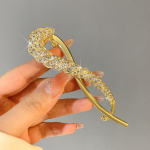1 tk Juuste aksessuaarid Rhinestone klambrid Ebaregulaarsed Naiste Trendikad juukseklambrid T&uuml;drukute k&uuml;&uuml;nistega peakate Korea juuksen&otilde;el must