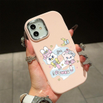 OPPO A16 A38 A57 A58 A74 A78 A98 jaoks Reno8T Reno13F jaoks Realme C25S C53 C65 jaoks multikas must kass h&otilde;bedase &auml;&auml;rega pehmest vedelast silikoonist kaitse&uuml;mbris Realme C35 valge