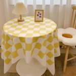 Light Luxury Checkered Tablecloth for Coffee Table, Desk, or Dressing Table 40*60CM