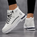 TUINANLE Pahkluusaapad Naiste Ortopeedilised Jalan&otilde;ud S&uuml;gisesed Paelkinnitusega Saapad Daamide Vastupidavad L&uuml;hikesed Saapad 39 must