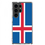 Coque T&eacute;l&eacute;phone &ndash; Samsung &ndash; Galaxy S23 Ultra &ndash; Drapeau Islande &ndash; Souple &ndash; mitmev&auml;rviline
