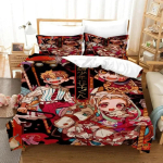 3D Anime Tualetist seotud Hanako-kun Tr&uuml;kitud Voodipesukomplekt Tekikate Padjap&uuml;&uuml;r Voodipesu Komplekt Linane LinuKate Tekikate T&auml;is Suurus Queen Suurus King Suurus 70x133cm 2pcs