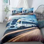 Flying Scotsman Rong Tekikate Komplekt UK &Uuml;ksik Kahekohaline Queen US Twin T&auml;iskasvanu King Suurus Voodipesu Komplekti Hulgas 140x200cm
