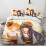 Anime Cardcaptor Sakura voodipesukomplekt poistele, t&uuml;drukutele, 2 Queen-suurusega tekikott Padjap&uuml;&uuml;r Lastevoodi T&auml;iskasvanute mood Kodutekstiiltekstiil EU single(135x200cm)