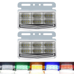 DaishiDai 4 K&uuml;lgvalgusega LED-markerlamp K&uuml;lgmised markerid Komplekt 2 tk &Uuml;lihele