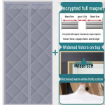 Paksustatud magnetiline soojustatud uksekardin: Talvine tuulekindel ja isekleepuv 140x220 cm