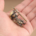 Vintage Messingist Konn N&otilde;ia Kuju Lauakaunistus Metallist Armsad Figuurid Miniatuurid Kodu ja Kontori Kaunistus Auto Kaunistused