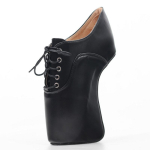 Moodsad FHC 18CM K&otilde;rge Kontsuta Naiste Balleti Saapad, Fetish Lava Pole Tantsu Kingad, Meeste Cosplay Paljad Saapad, Suurus 36-46, Must, Kohandatavad V&auml;rvid 44 black