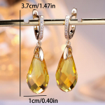 Vintage B&ouml;&ouml;mimaa Akvamariin Sinine Roheline Kollane Lilla Kristallist Tilgak&otilde;rvar&otilde;ngad Naistele Luksuslik Kuldset V&auml;rvi Pulmapeo Ehted Kingitused