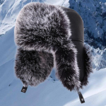 Talvine meeste mood k&uuml;lmakindel m&uuml;ts v&auml;ljas reisimiseks soe m&uuml;ts fliisist paksendatud k&otilde;rvakaitsmega puuvillane m&uuml;ts L（58-60cm） must