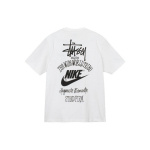 Nike x Stussy The Wide World Tribe T-s&auml;rk (Aasia suuruse m&auml;&auml;ramine) Valged Meeste Topid DV1775-100 XXL