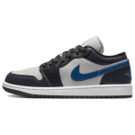 Air Jordan 1 Low Anthracite Industrial Blue Naiste Tennised Must Neutraalhall Valge DC0774-040 44.5