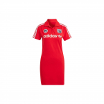 Adidas Originals Trefoil Jalgpallikleit Kirjatr&uuml;ki ja Logoga Naistekleit Helepunane IR9787 XS