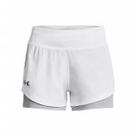 Under Armour Speedpocket &Uuml;hev&auml;rvilised K&otilde;rge V&ouml;&ouml;koht Kitsa L&otilde;ikega Kaks-&uuml;hes L&uuml;hikesed P&uuml;ksid Naiste l&uuml;hikesed p&uuml;ksid Valge 1377031-100 S