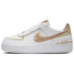 Nike Air Force 1 Shadow Valge Meeskonna Kuldne Kanep Naiste Tossud DZ1847-111 42
