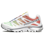 Salomon XT-4 Green Ash-Coral &Uuml;mar nina Paelkinnitusega P&otilde;rutust neelavad Libisemiskindlad Madalad V&auml;litingimustes funktsionaalsed Jalan&otilde;ud Unisex Jalan&otilde;ud Valge Punane 472999 46