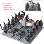 MOC Keskaja lotr Figuurid Ork S&otilde;durid R&ouml;&ouml;vel Vargr Hunt Elevant Ratsu R&uuml;&uuml;tlid Ehitusklotsid Klotsid M&auml;nguasjad lastele kingitused