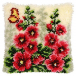 Loodusmaastik Latch Hook Komplektid Smyrna Padjap&uuml;&uuml;r S&otilde;lmepadi Pakett Lilletikandi Latch Hook Komplekt Set K&auml;sit&ouml;&ouml; Tikandipadi 43X43cm