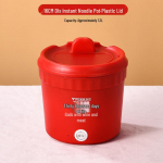 Kiirnuudlite elektriline keedupott: Mittenakkuv mini kuum pott &uuml;he portsjoni jaoks Non-stick Liner